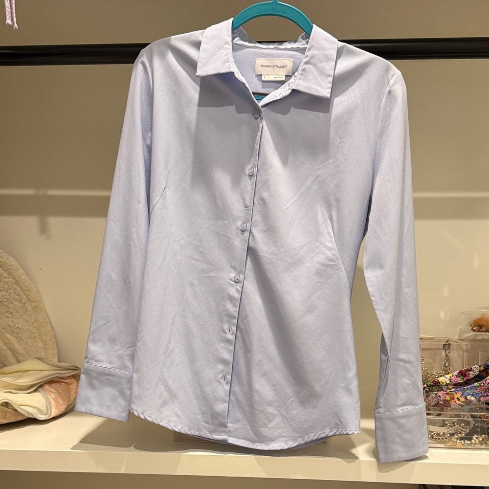Ministry of Supply Light Blue Button Down Shirt